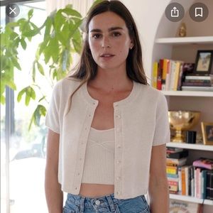 Worn once. Gisela Cashmere Tank And Cardigan Set